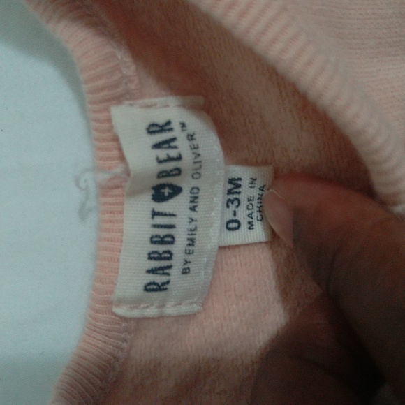 Rabbit + Bear Light Tan Polka Dot Baby Girl Romper 3M - Picture 3 of 11